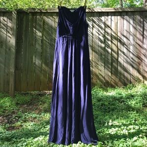 Navy Biden Maxi Dress